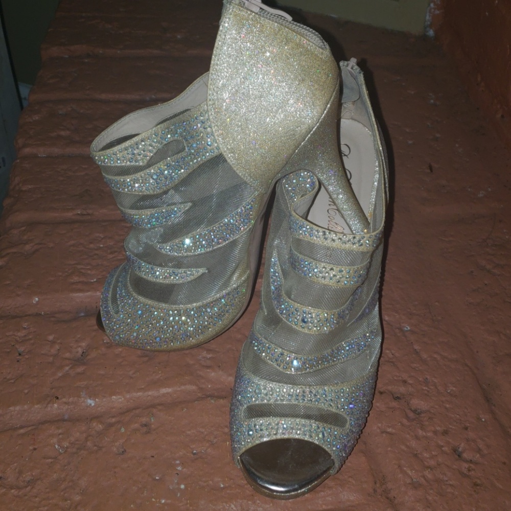 Sparkly high heels